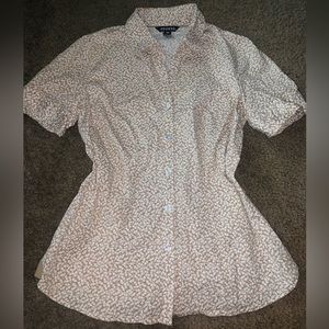 George Small Formal Floral Patterned Collared Button Up Shirt